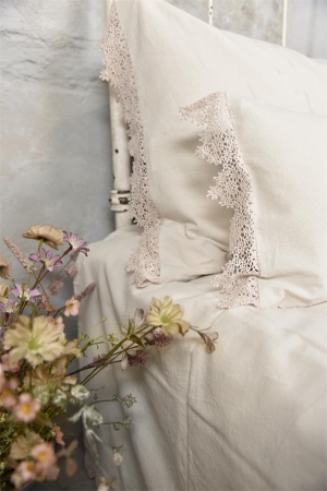 Jeanne d´Arc Living Kissen 30x50 / 50x70cm Vintage Kissenbzug Baumwolle